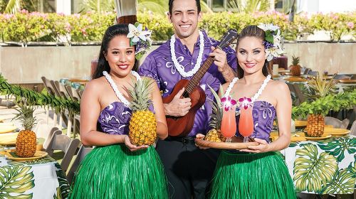 Waikiki Luau Buffet with Optional Rock-A-Hula Show Ticket Day Tours