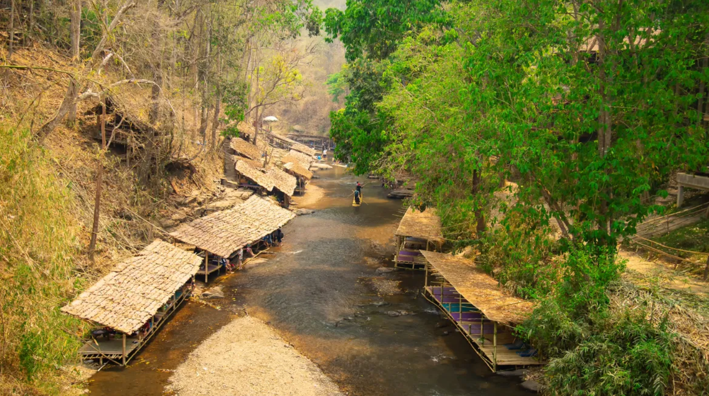 Enjoy Chiang Mai Bamboo Rafting Along the Mae Wang River