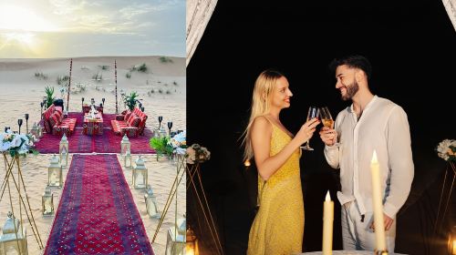Dubai Desert Customized Dinner/Desert Candlelight Dinner