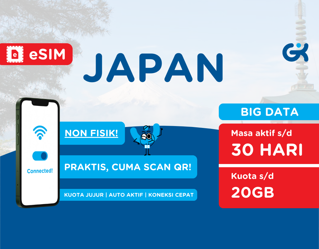 eSIM Japan Big Data | Travel Sim Japan Big Quota