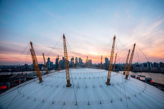 Up at The O2 Sunset Climb