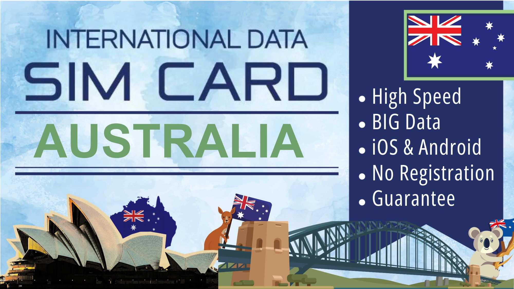 Sim Card Australia Data Plan - Tourist Simcard Internet Travel Package - Total Data