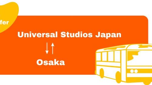 Dotonbori Osaka - Universal Studios Japan Bus Transfer Transport Passes