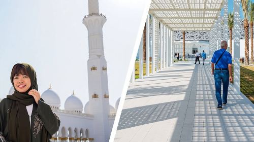 From Dubai: Abu Dhabi Full-Day Trip with Louvre & Grand Mosque Day Tours