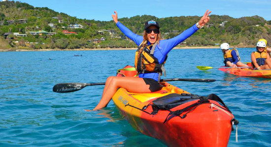 Byron Bay Sea Kayak with Dolphins and Turtles