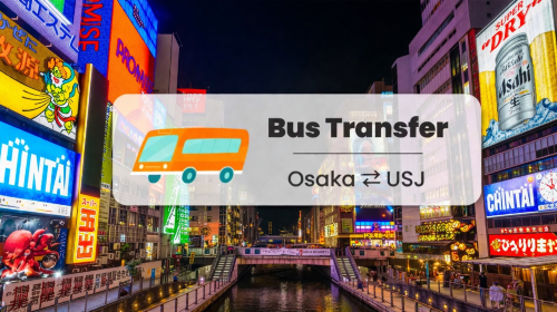 Universal Studios Japan - Osaka Dotonbori Bus Ticket Transport Passes