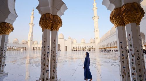 Dubai to Abu Dhabi Day Trip: Grand Mosque, Palace & Etihad Towers Day Tours