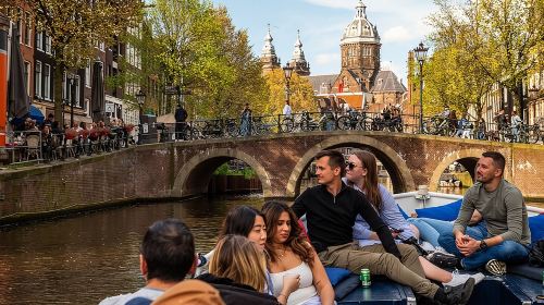 Amsterdam Canal Cruise With Live Guide and Unlimited Drinks  Day Tours