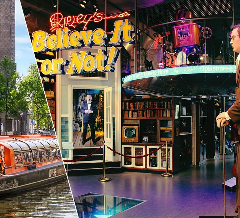 Amsterdam 1-Hour Canal Cruise and Ripley’s Believe it or Not