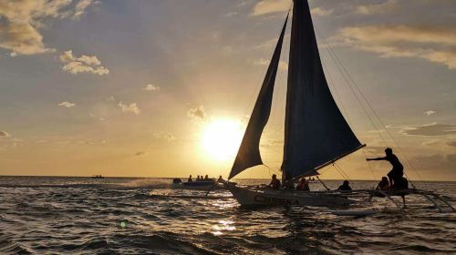 Boracay sunset sailing experience | shared boat/private charter | Romantic sailing boat experience