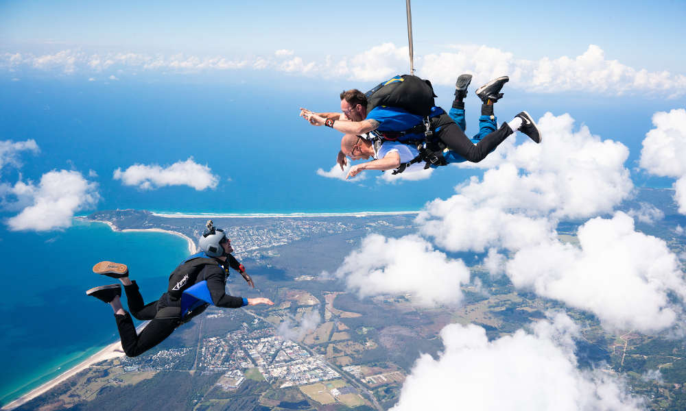 Skydive Byron Bay 15,000ft Tandem Skydive with Gold Coast Transfers