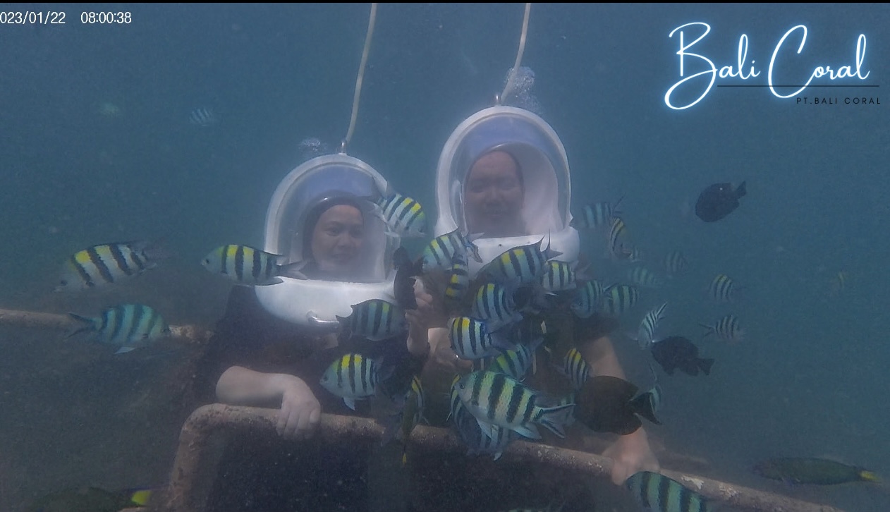 Diving in Tanjung Benoa Indonesian ID holder by Bali Coral Dive & Water Sport