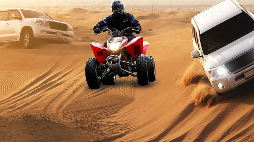 Morning Desert Thrill: Quad Bike Safari Escape Transfer Services