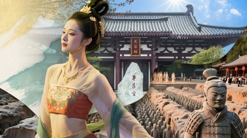 Shaanxi Xi'an Qin Shi Huang Terracotta Warriors + Huaqing Palace + Song of Everlasting Sorrow/Eternal Love shared tour one-day tour  Day Tours