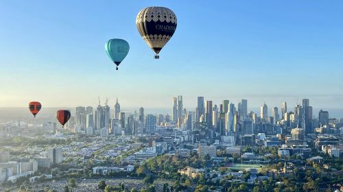 Melbourne hot air balloon ride official direct sales [1-hour flight • flight photos • hot air balloon fridge magnet]