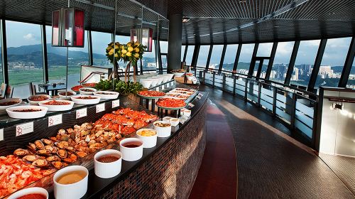 Macau Tower 360° Cafe Revolving Restaurant Buffet