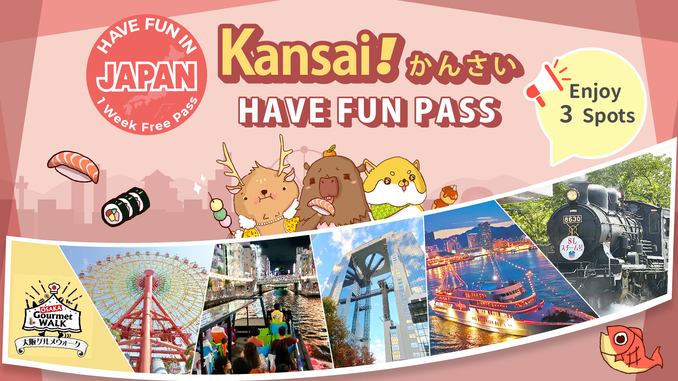 Have Fun in Kansai Pass Packages