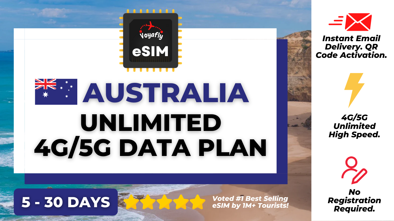 Australia - Unlimited 4G/5G Data eSIM