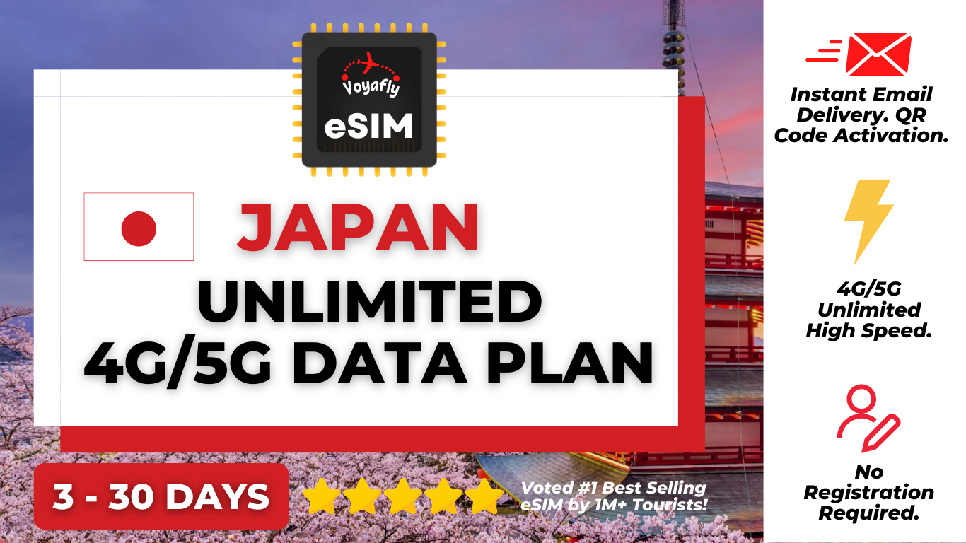 Japan - Unlimited 4G/5G Data eSIM