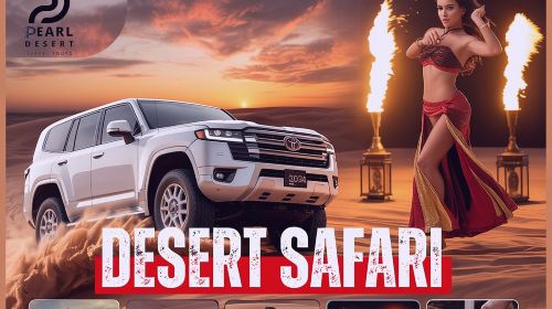 DESERT SAFARI 4x4, Buffet, Belly Dance & More  Transfer Services